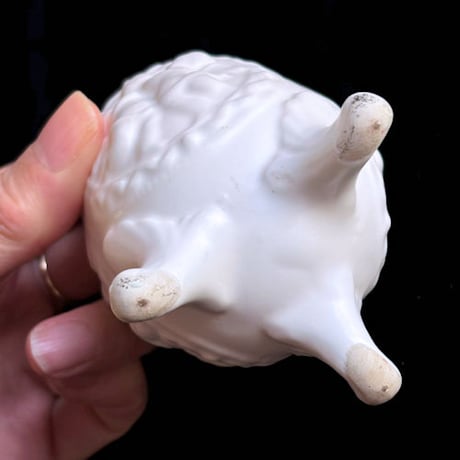 天使白磁足付陶器