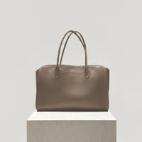 Leather Tote Bag (mocha brown)
