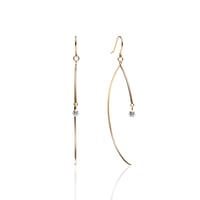 K18YG リーニュ ダイヤモンド フックピアス / Ligne Diamond Hook Earrings