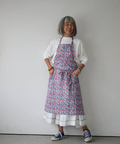 CLASSIC APRON (Short) / LIBERTY Wiltshire (red)