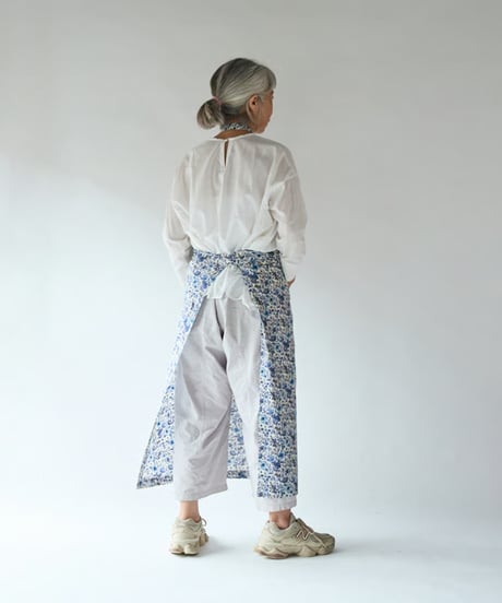 SQUARE APRON / LIBERTY Rachel (blue)