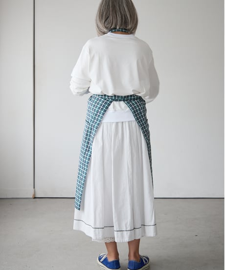 SQUARE APRON (Short) / LIBERTY Check (green)