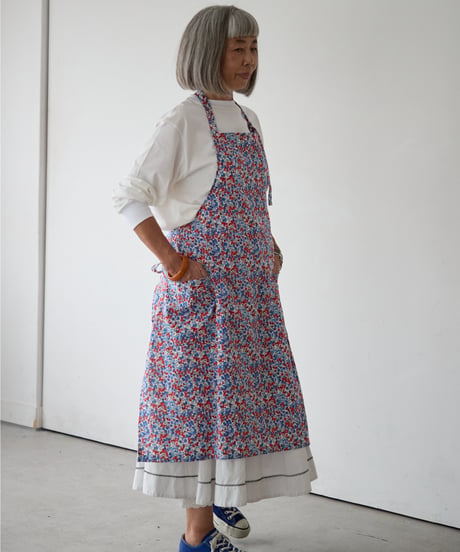 CLASSIC APRON (Short) / LIBERTY Wiltshire (red)