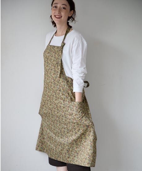 SQUARE APRON (Short) / LIBERTY Chive (green)