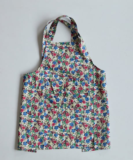 KIDS APRON  / LIBERTY Alkanet (red×blue)