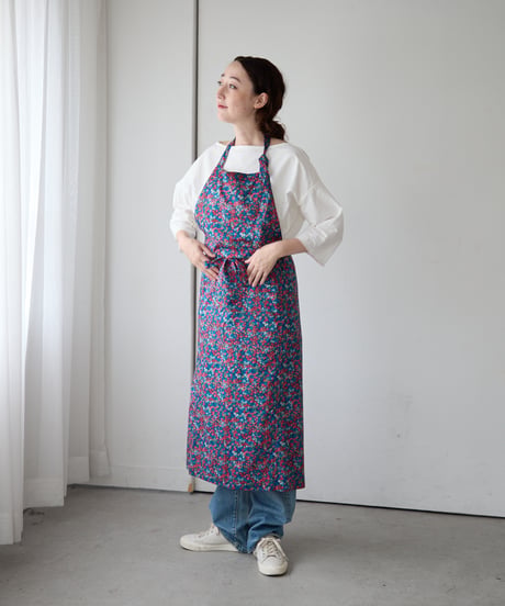 SQUARE APRON / LIBERTY Wiltshire (blue)