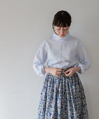 GATHERED APRON A/ LIBERTY Rachel (Blue)