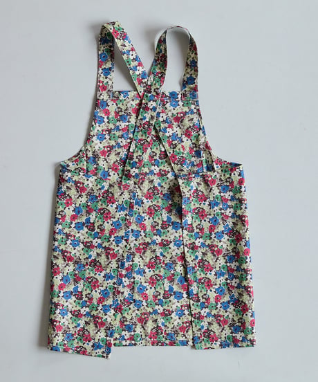 KIDS APRON  / LIBERTY Alkanet (red×blue)