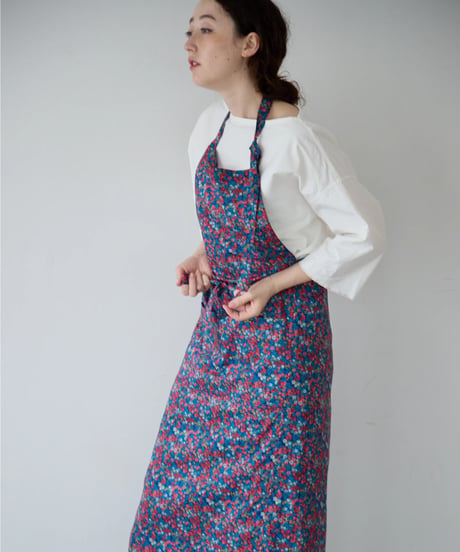 SQUARE APRON / LIBERTY Wiltshire (blue)