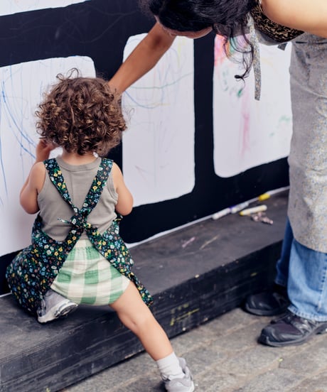 KIDS APRON / LIBERTY Maria (black)