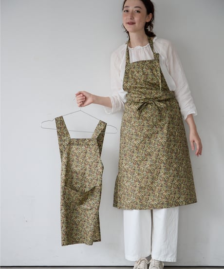 KIDS APRON L / LIBERTY Chive (green)