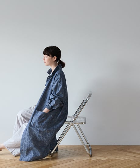 WORK COAT / Jacquard (blue)