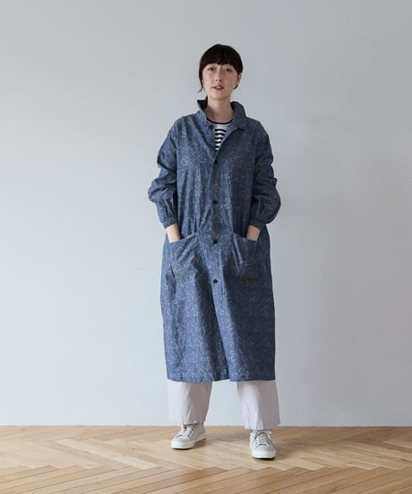 WORK COAT / Jacquard (blue)