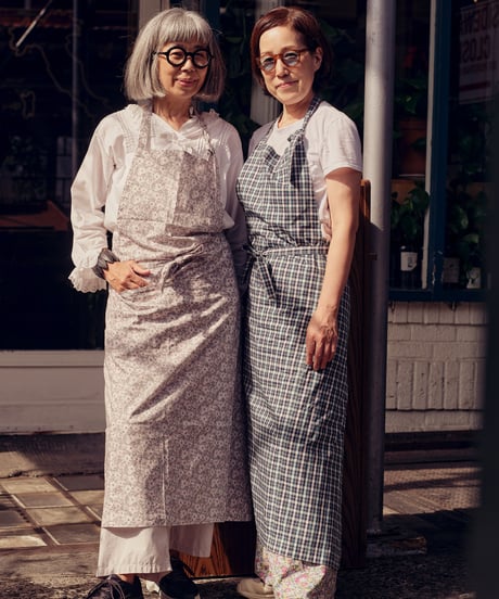 SQUARE APRON / LIBERTY Check (green)