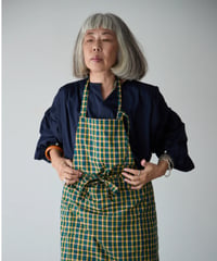 SQUARE APRON (Short) / LIBERTY Check (yellow×green)