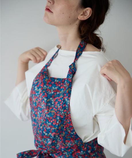 SQUARE APRON / LIBERTY Wiltshire (blue)