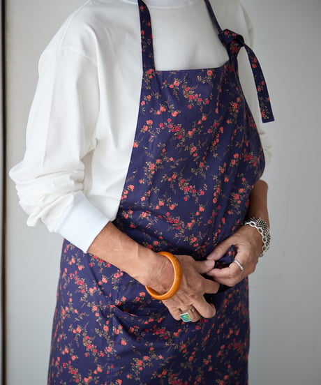 SQUARE APRON /  LIBERTY Elizabeth (navy)
