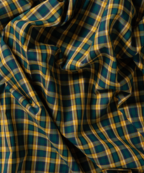 SQUARE APRON (Short) / LIBERTY Check (yellow×green)