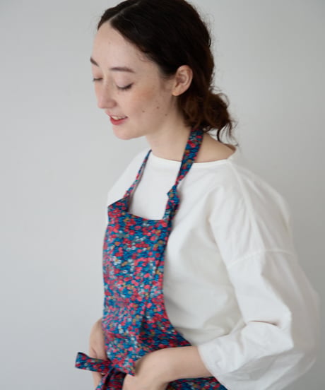 SQUARE APRON / LIBERTY Wiltshire (blue)
