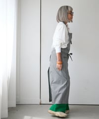 SQUARE APRON /  LIBERTY Check (black×white)