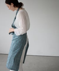 SQUARE APRON (Short) / LIBERTY Check (green)
