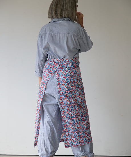 SQUARE APRON / LIBERTY Wiltshire (red)
