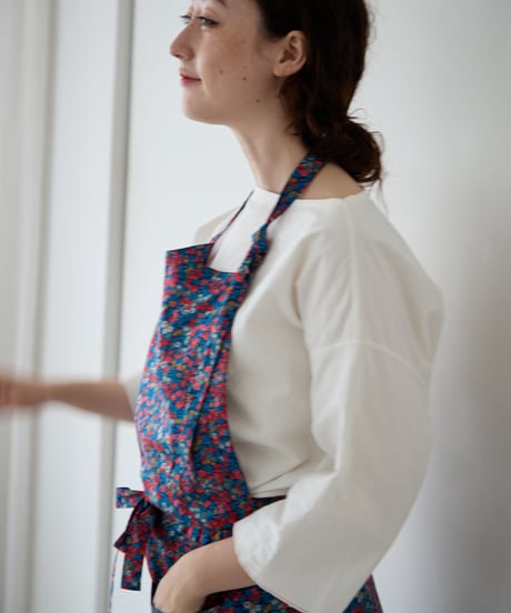 SQUARE APRON / LIBERTY Wiltshire (blue)