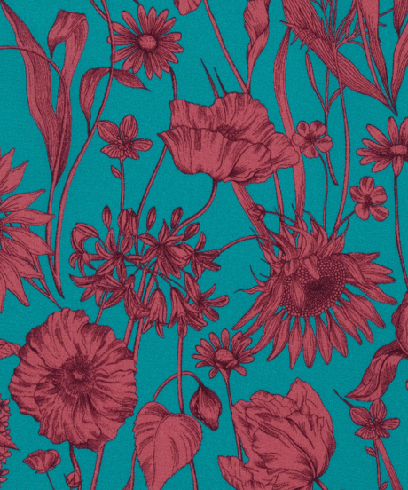 KIDS APRON / LIBERTY Mono Muse (turquoise)