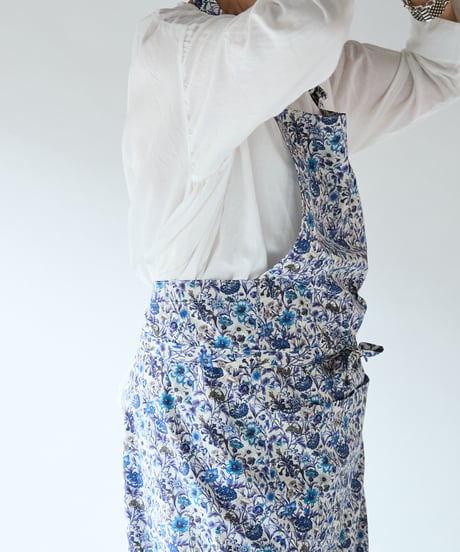 SQUARE APRON / LIBERTY Rachel (blue)