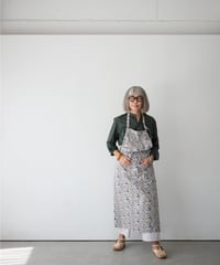 SQUARE APRON / LIBERTY Annabella (red）
