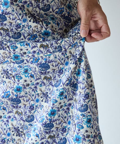 SQUARE APRON / LIBERTY Rachel (blue)