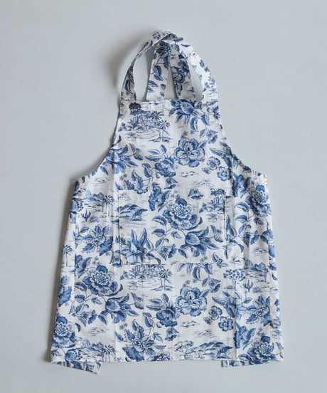 KIDS APRON  / LIBERTY Delft Moragoon (blue)