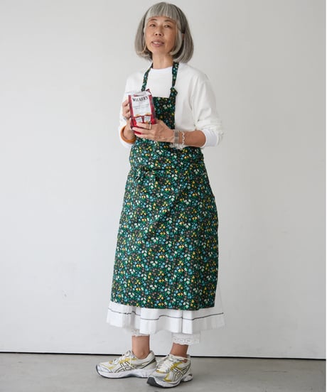 SQUARE APRON (Short) / LIBERTY Maria (black)