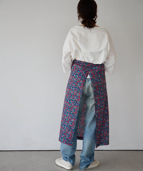 SQUARE APRON / LIBERTY Wiltshire (blue)