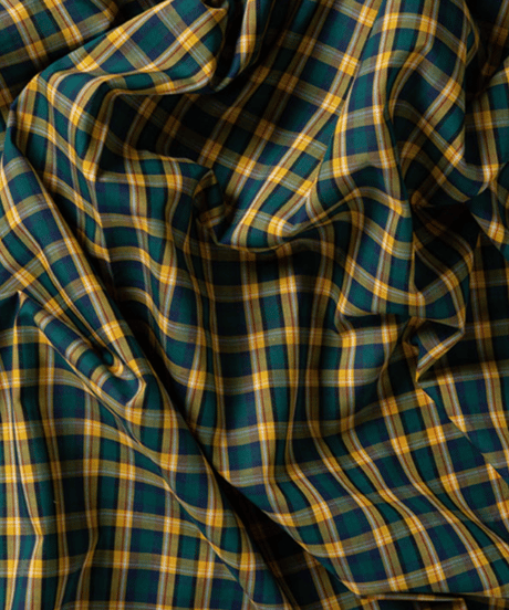 CLASSIC APRON (Short) / LIBERTY Check (yellow×green)