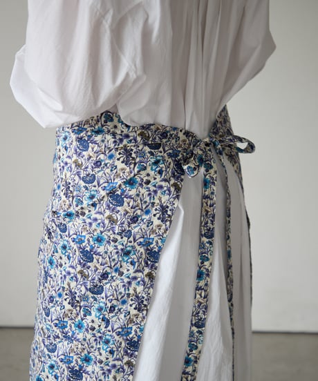 SQUARE APRON (Short) / LIBERTY Rachel (blue)