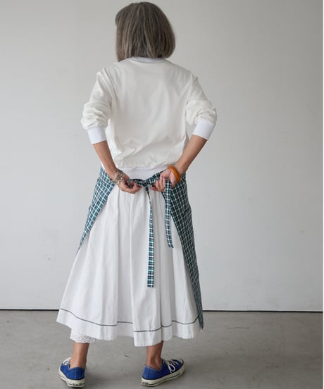 SQUARE APRON (Short) / LIBERTY Check (green)