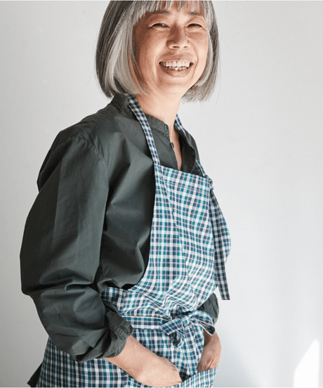 SQUARE APRON / LIBERTY Check (green)