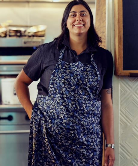 SQUARE APRON / LIBERTY Edinum (navy)