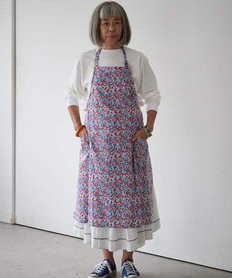 CLASSIC APRON (Short) / LIBERTY Wiltshire (red)