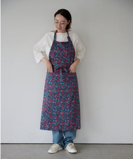 SQUARE APRON / LIBERTY Wiltshire (blue)