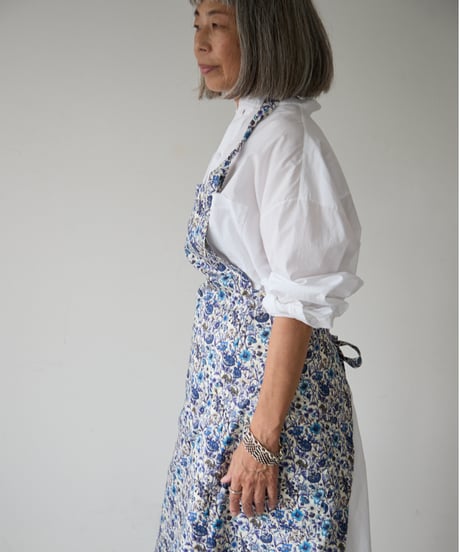 SQUARE APRON (Short) / LIBERTY Rachel (blue)