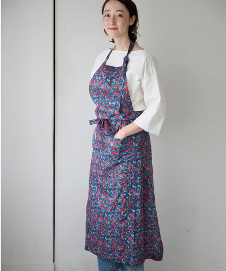 SQUARE APRON / LIBERTY Wiltshire (blue)