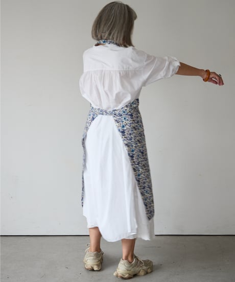 SQUARE APRON (Short) / LIBERTY Rachel (blue)