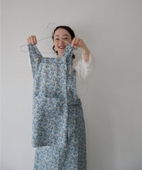 KIDS APRON L / LIBERTY Chive (blue)