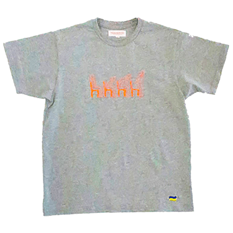 『旅するわたしたち　On The Move』×SUNSHINE＋CLOUD チャリティTシャツ（グレー・Sサイズ）