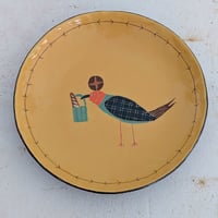 鳥シリーズ　丸皿 | 色化粧の器