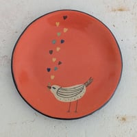 鳥シリーズ　丸皿（小） | 色化粧の器
