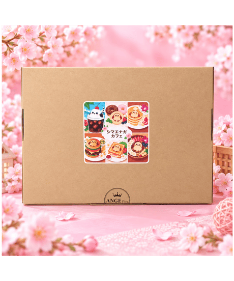 6つのシマエナガカフェ詰め合わせ ちびキャンバス 樹脂ビーズ