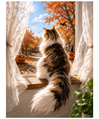 窓辺の猫 ハロウィン【Mꕀ☆】